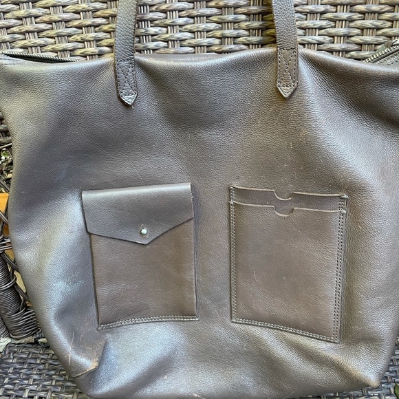 Madewell The Transport Satchel with Pockets in Castle Rock - Picture 4 of 9